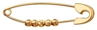 Булавка Diamant 51-140-00979-1 вес 0.9 г золото, без вставок купить,NaN