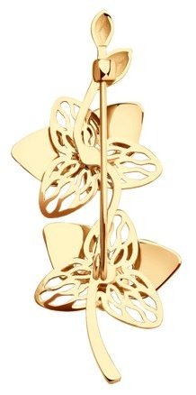 Брошь SOKOLOV 040319 вес 2.99 г золото, фианит купить,0