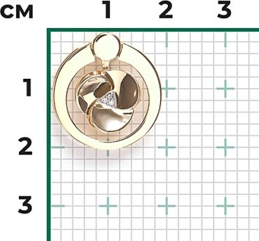 Подвеска PLATINA 03-3365-00-101-1121 вес 2.6 г золото, бриллиант купить,NaN