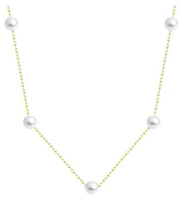Колье Diamant 53-370-01795-1 длина 50 см вес 3.2 г золото, жемчуг купить,NaN