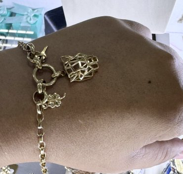 Браслет Exclusive Gold 856788 длина 20 см, вес 7.64 г золото, плетение якорное купить,NaN