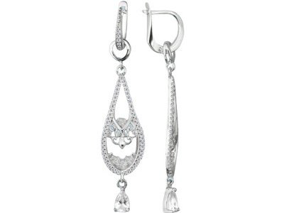 Серьги Aquamarine 44521А  купить,NaN