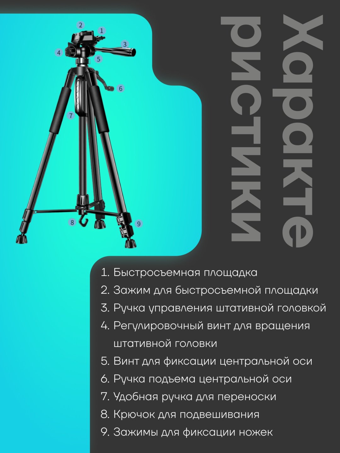 Напольный штатив Amadeux Camcorder360 черный купить,NaN