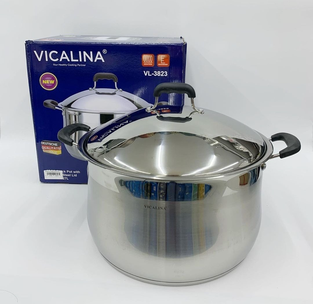 Кастрюля 27 л, Vicalina VL-3823 нержавеющая сталь