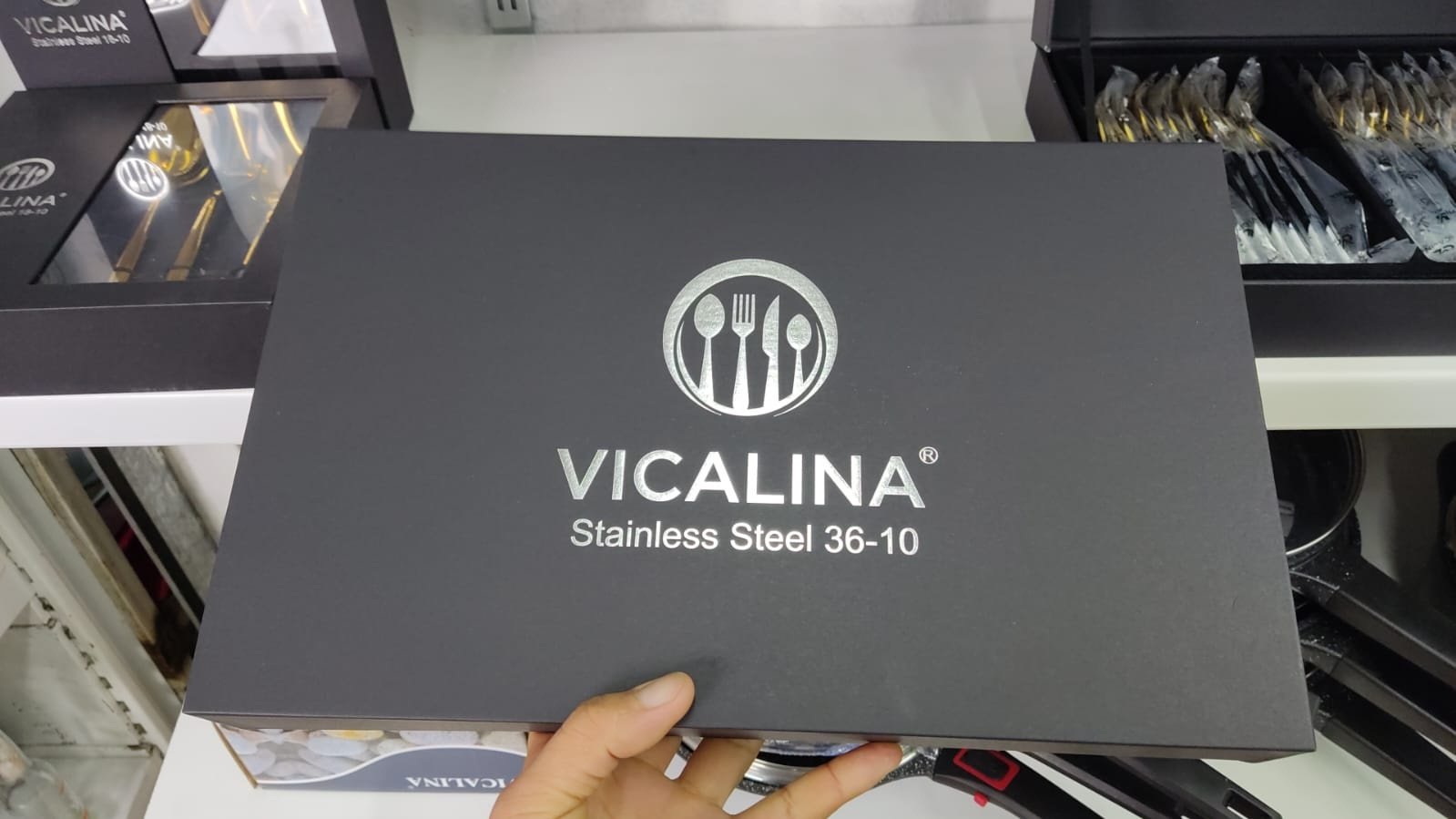 Набор столовых приборов Vicalina 36 шт, золотистый Vl336