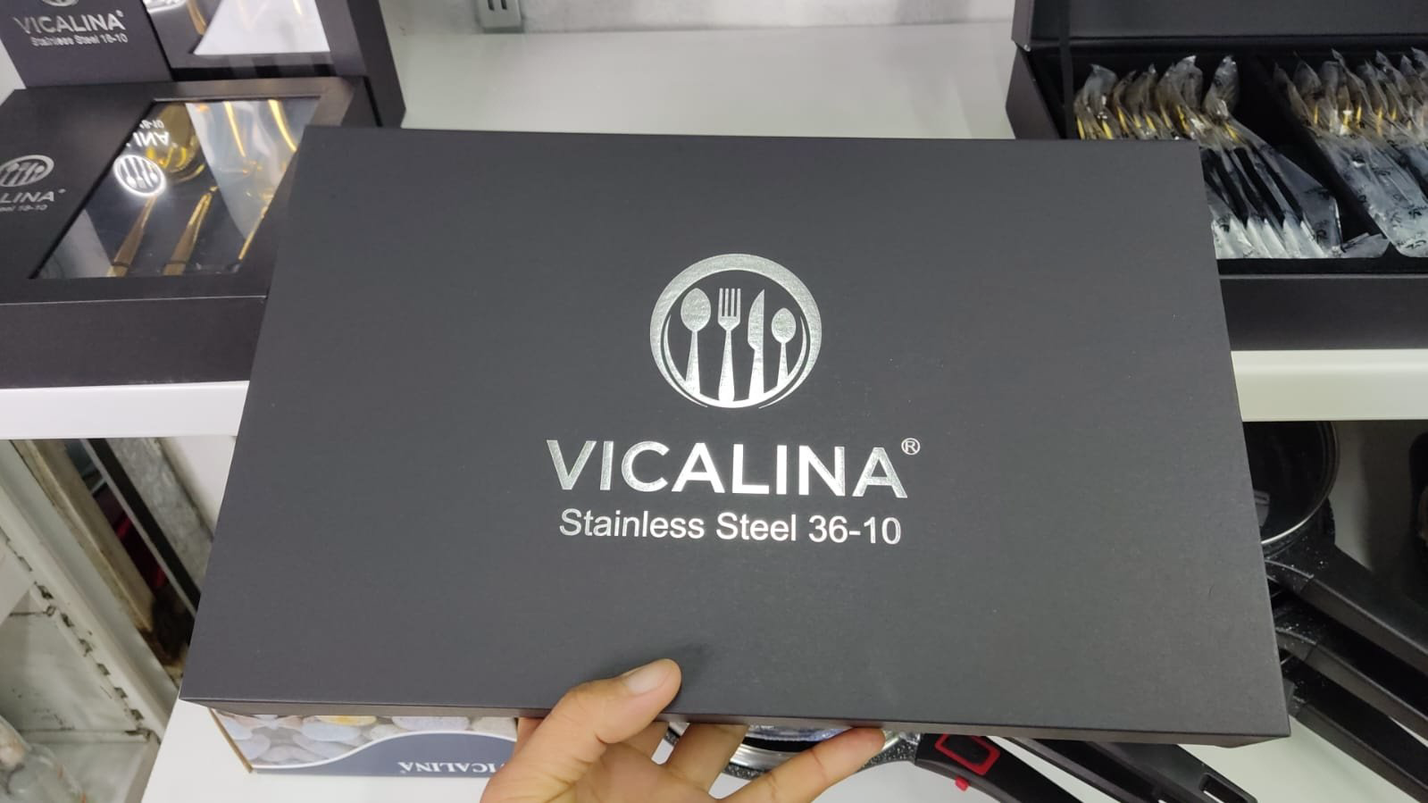 Набор столовых приборов Vicalina 36 шт, золотистый Vl336 купить,25000