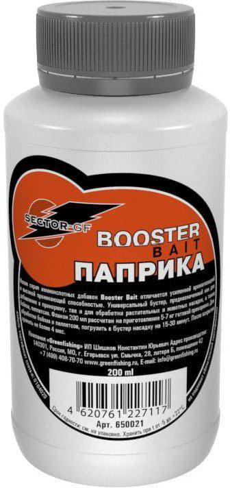 Ароматизатор GreenFishing Booster Bait Паприка 200мл купить,NaN