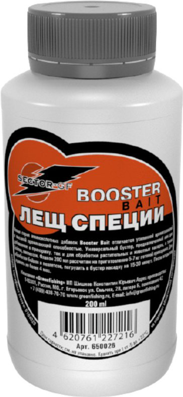 Ароматизатор GreenFishing Booster Bait Лещ Специи 200мл купить,NaN