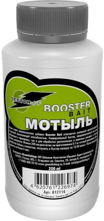 Ароматизатор GreenFishing Booster Bait Мотыль 200мл купить,NaN