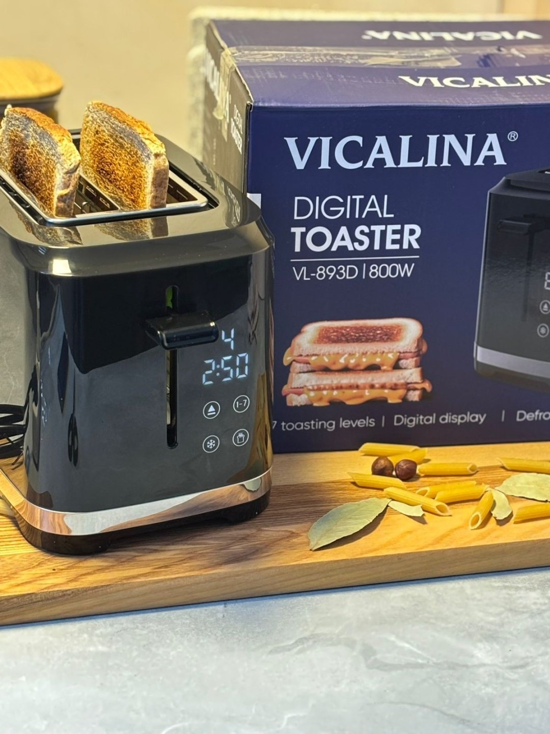 Тостер Vicalina VL-893D черный