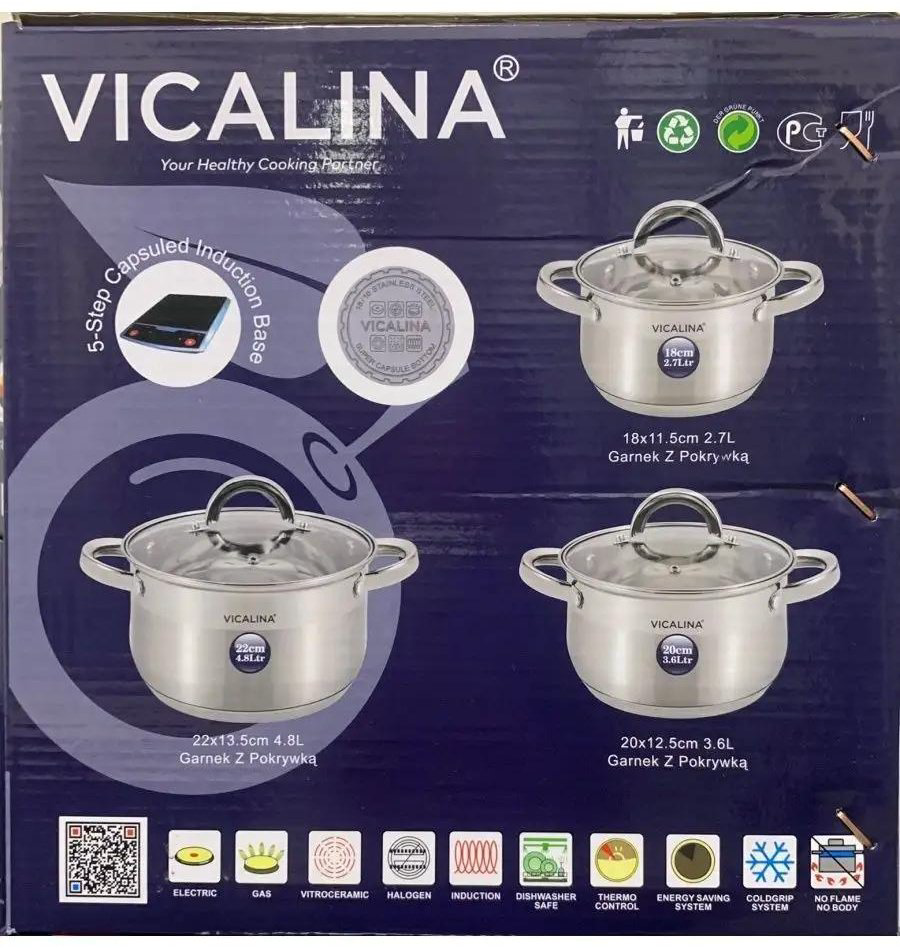 Vicalina набор кастрюль VL-585 8 в 1