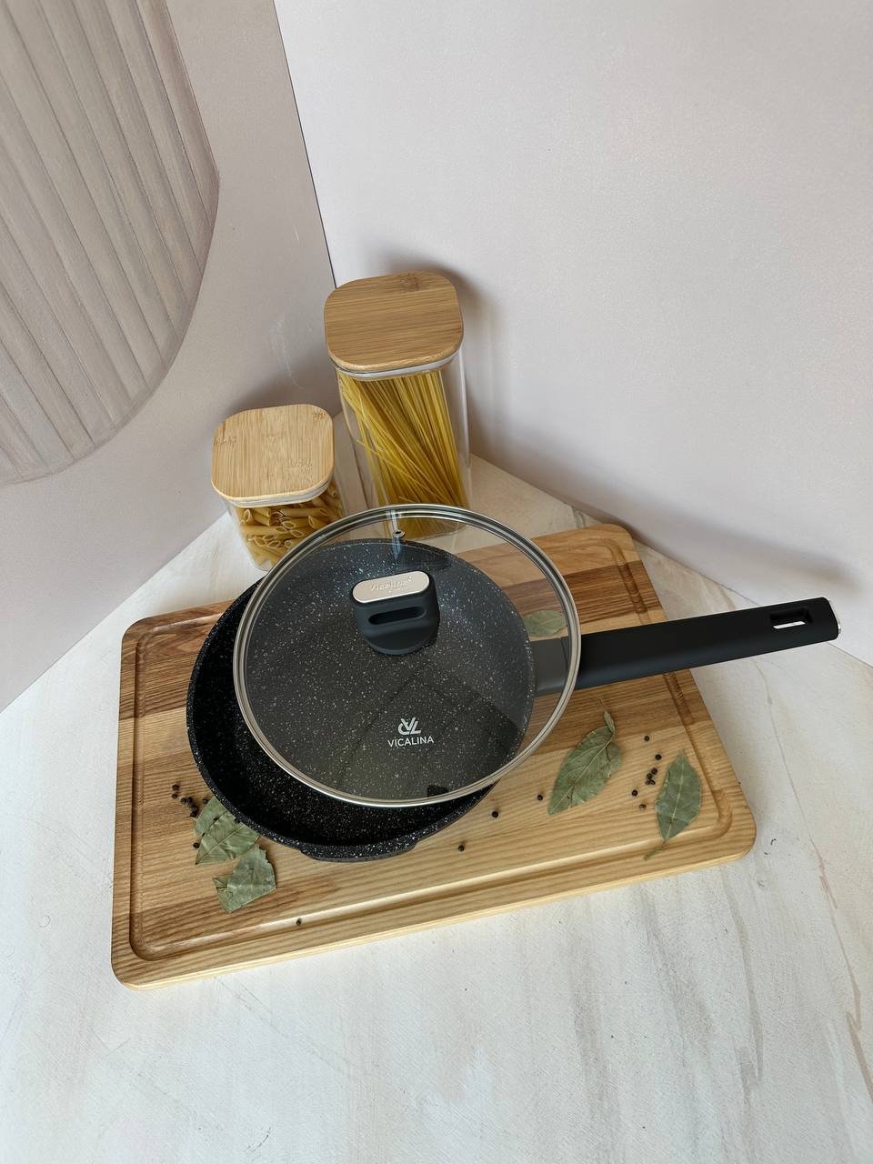Сковорода Vicalina Classic 24 см с антипригарным покрытием, алюминий