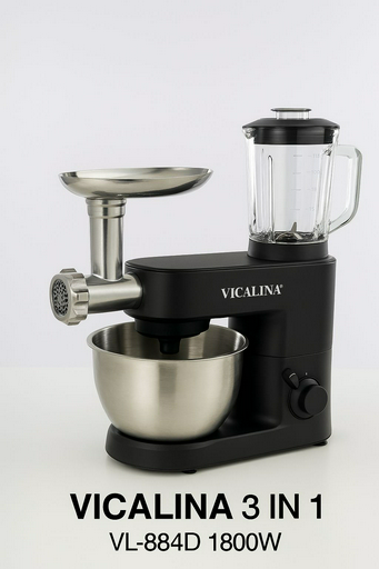 Кухонный комбайн Vicalina VL-884D черный, серебристый