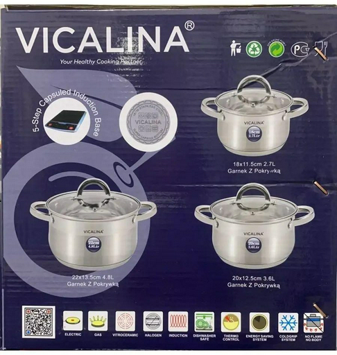 Vicalina набор кастрюль VL-585 8 в 1