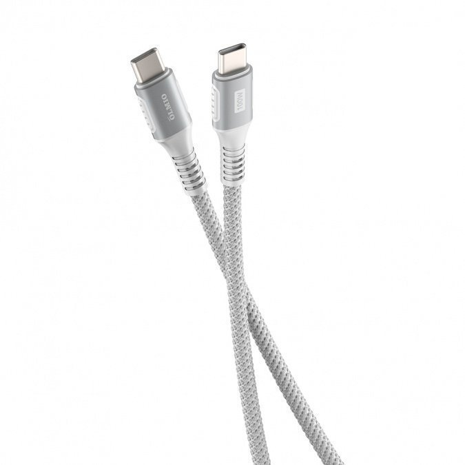 Кабель Olmio PD100 Type-C to Type-C 1.2м белый купить,NaN