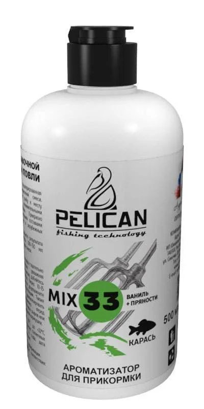 Ароматизатор Pelican MIX 33 Карась Ванильно-Пряный 500мл купить,NaN