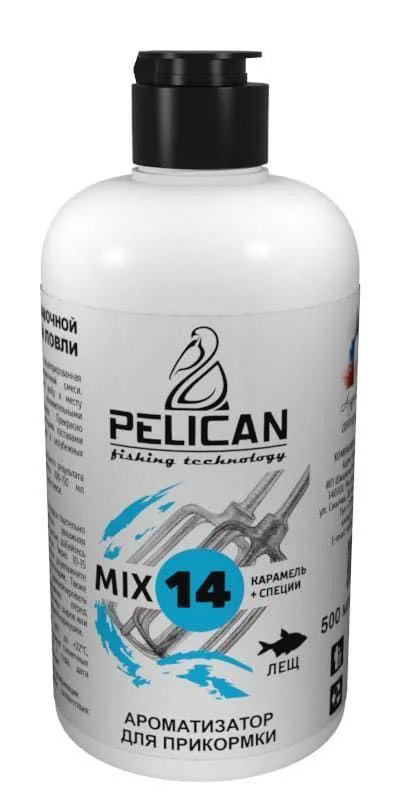 Ароматизатор Pelican Mix 14 Лещ  Карамель + Специи 500мл купить,NaN