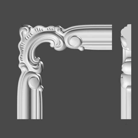 Угловая вставка для молдинга Decor-Dizayn У17-DD301 резной 155х155х7 мм купить,NaN