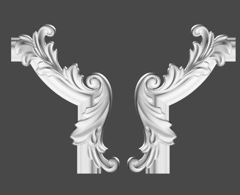 Угловая вставка для молдинга Decor-Dizayn У20-DD23 прямой 250х178х28 мм купить,NaN