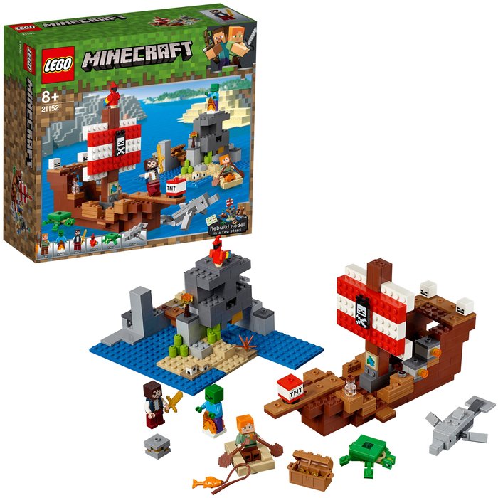Конструктор Lego Minecraft  21152 Приключения на пиратском корабле купить,NaN