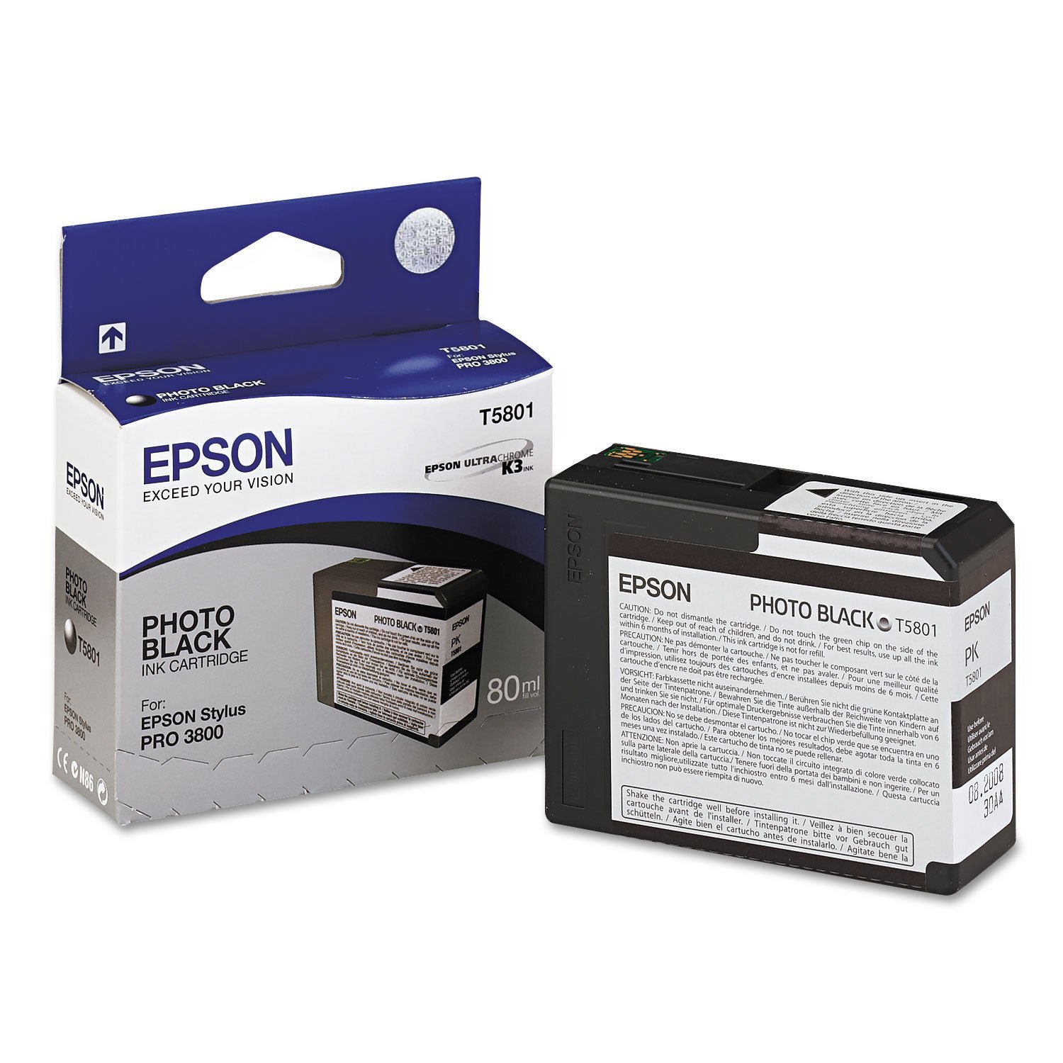 Картридж Epson C13T580100 черный купить,NaN