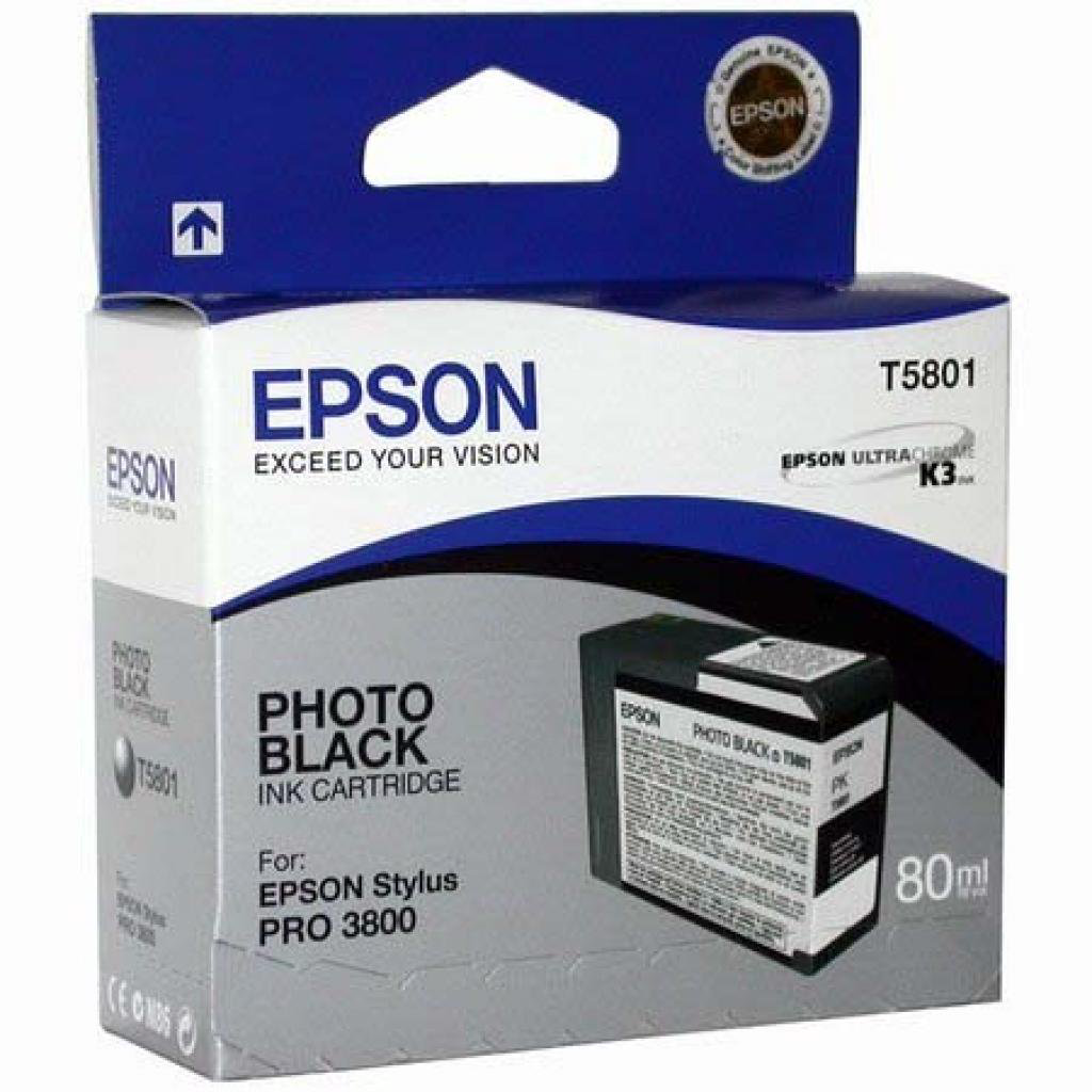 Картридж Epson C13T580100 черный купить,NaN