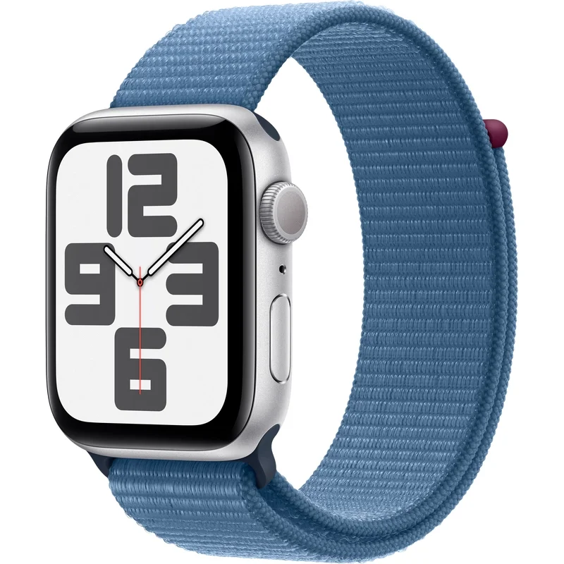 Смарт-часы Apple Watch SE 2023 GPS 44mm MREF3 Silver Aluminum Case with Winter Blue Sport Loop
