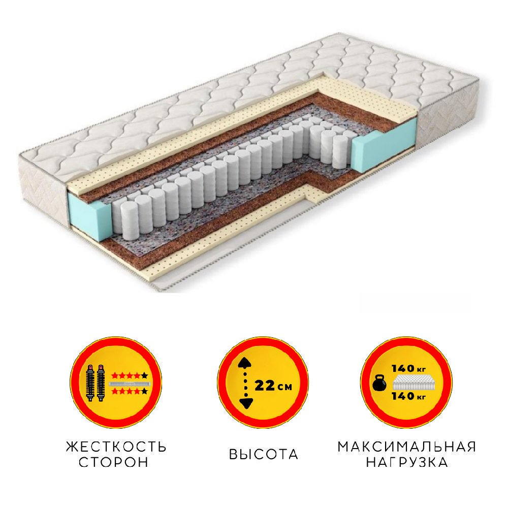 Матрас Ali House Uani Ako-Lux 190x220 - ForteMarket Матрас Ali House Uani Ako-Lux 190x220 купить,NaN