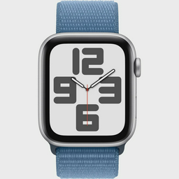 Смарт-часы Apple Watch SE 2023 GPS 44mm MREF3 Silver Aluminum Case with Winter Blue Sport Loop