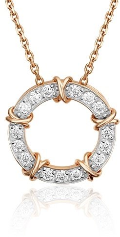 Подвеска PLATINA 03-3107-00-401-1110 вес 2.41 г золото, фианит купить,NaN