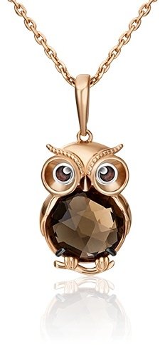 Подвеска PLATINA 03-3008-00-202-1111-57 вес 2.36 г золото, эмаль, раухтопаз купить,NaN