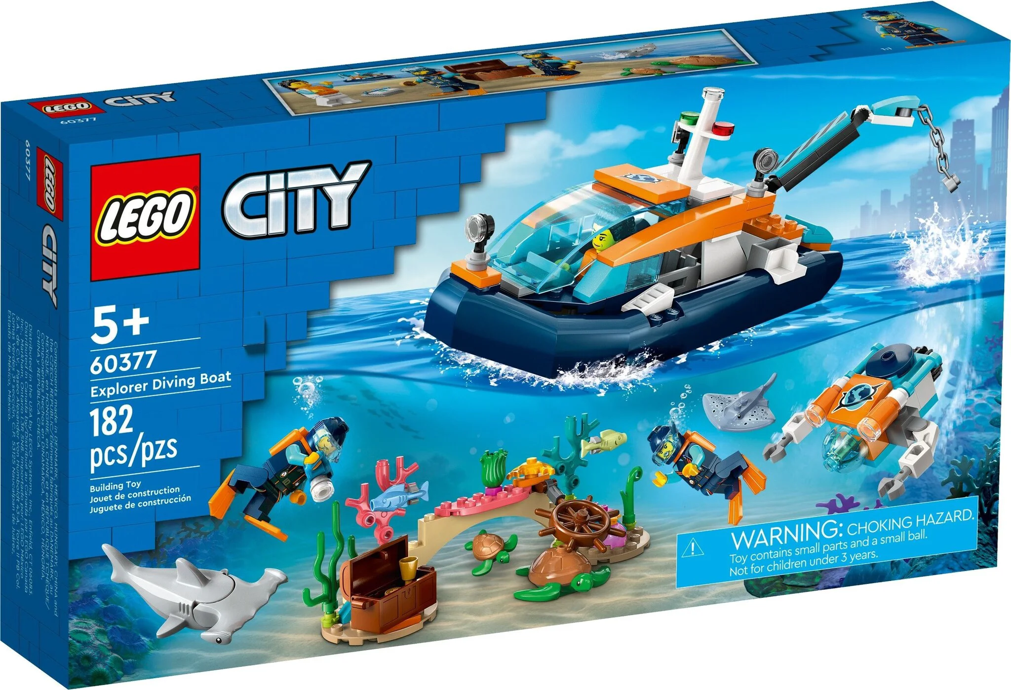 Конструктор LEGO Город Лодка для дайвинга 60377 - ForteMarket Конструктор LEGO Город Лодка для дайвинга 60377 купить,0