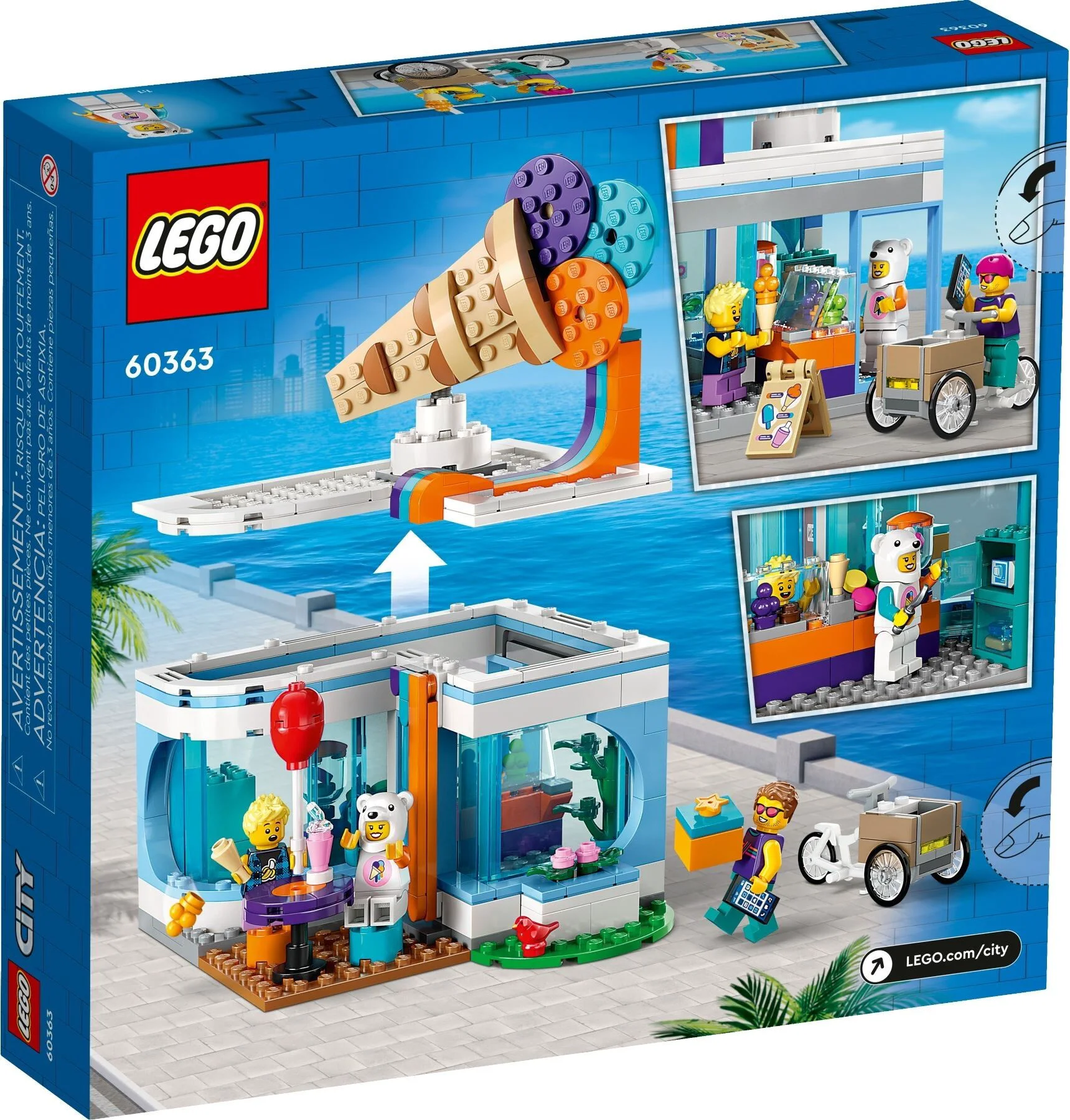 Конструктор LEGO Город Магазин мороженого 60363 - ForteMarket Конструктор LEGO Город Магазин мороженого 60363 купить,0