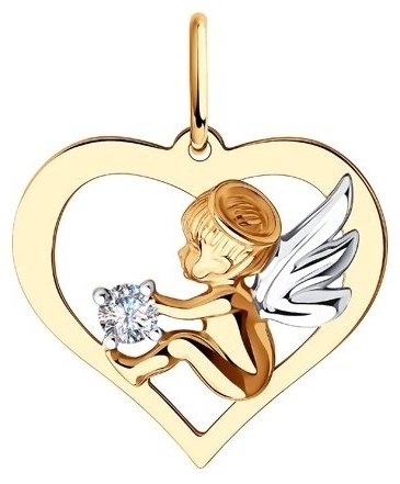 Подвеска Diamant 51-130-00920-1 вес 1.04 г золото, фианит купить,81871