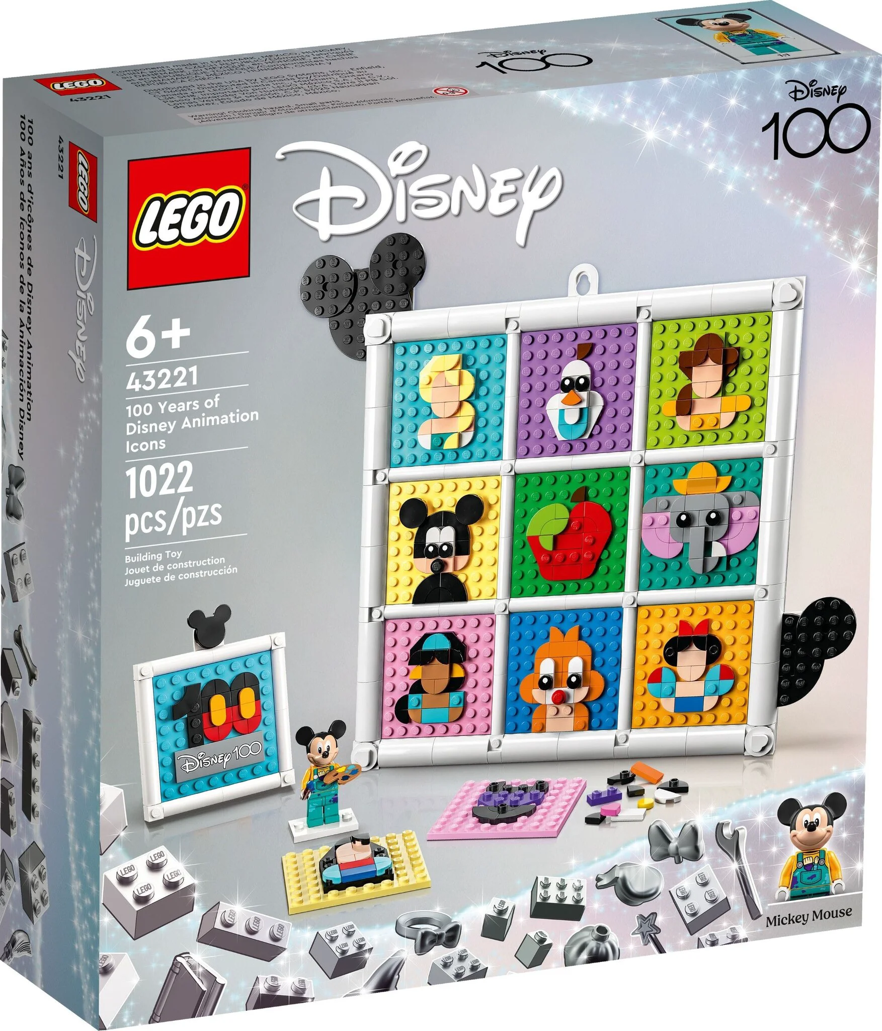 Конструктор LEGO Дисней Иконки 100 лет анимации Диснея 43221  купить,0