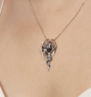 Подвеска PLATINA 03-3495-00-204-1111 вес 5.7 г золото, гранат купить,NaN