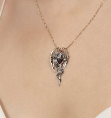 Подвеска PLATINA 03-3495-00-204-1111 вес 5.7 г золото, гранат купить,NaN