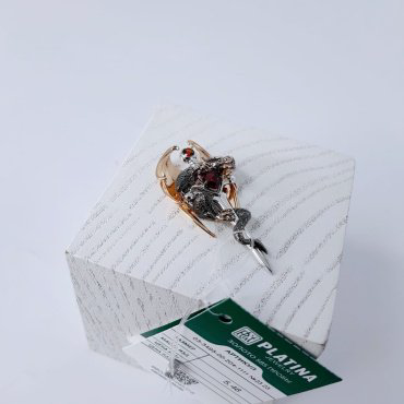 Подвеска PLATINA 03-3495-00 вес 5.46 г золото, гранат купить,NaN