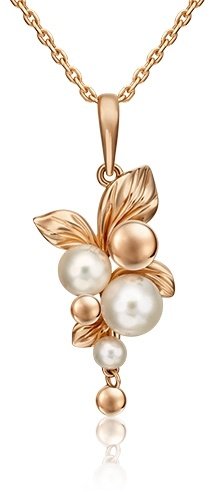 Подвеска PLATINA 03-3152-00-301-1110-31 вес 2.21 г золото, жемчуг купить,NaN
