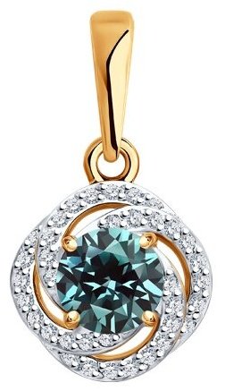 Подвеска Diamant 51-230-02338-1 вес 0.97 г золото, бриллиант купить,NaN