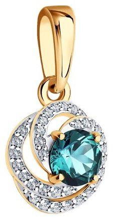 Подвеска Diamant 51-230-02338-1 вес 0.97 г золото, бриллиант купить,NaN