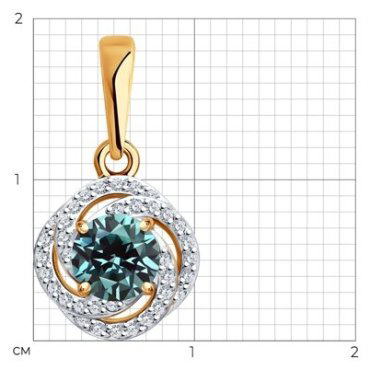 Подвеска Diamant 51-230-02338-1 вес 0.97 г золото, бриллиант купить,NaN