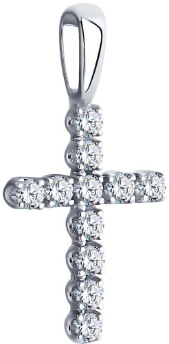 Крестик LUXOR JEWELRY 1030840-3 вес 0.7 г золото, бриллиант купить,NaN