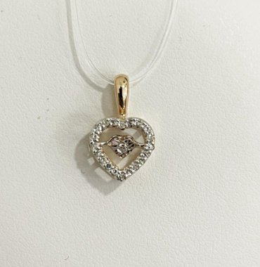 Подвеска Diamant 51-230-02632-1 вес 1.05 г золото, бриллиант купить,220333