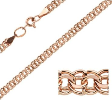 Цепь Linea Argenti 8050200П-50 длина 50 см, вес 3.9 г золото, плетение бисмарк купить,NaN