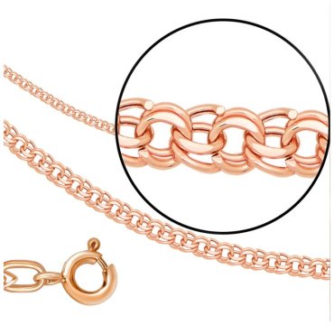 Цепь GOLD TRADE 8060200п-55 длина 55 см, вес 5.9 г золото, плетение бисмарк купить,NaN
