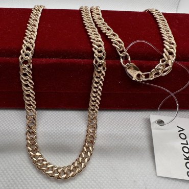 Цепь SOKOLOV 582011006 длина 55 см, вес 15.06 г золото, плетение двойной ромб - ForteMarket Цепь SOKOLOV 582011006 длина 55 см, вес 15.06 г золото, плетение двойной ромб купить,1155000