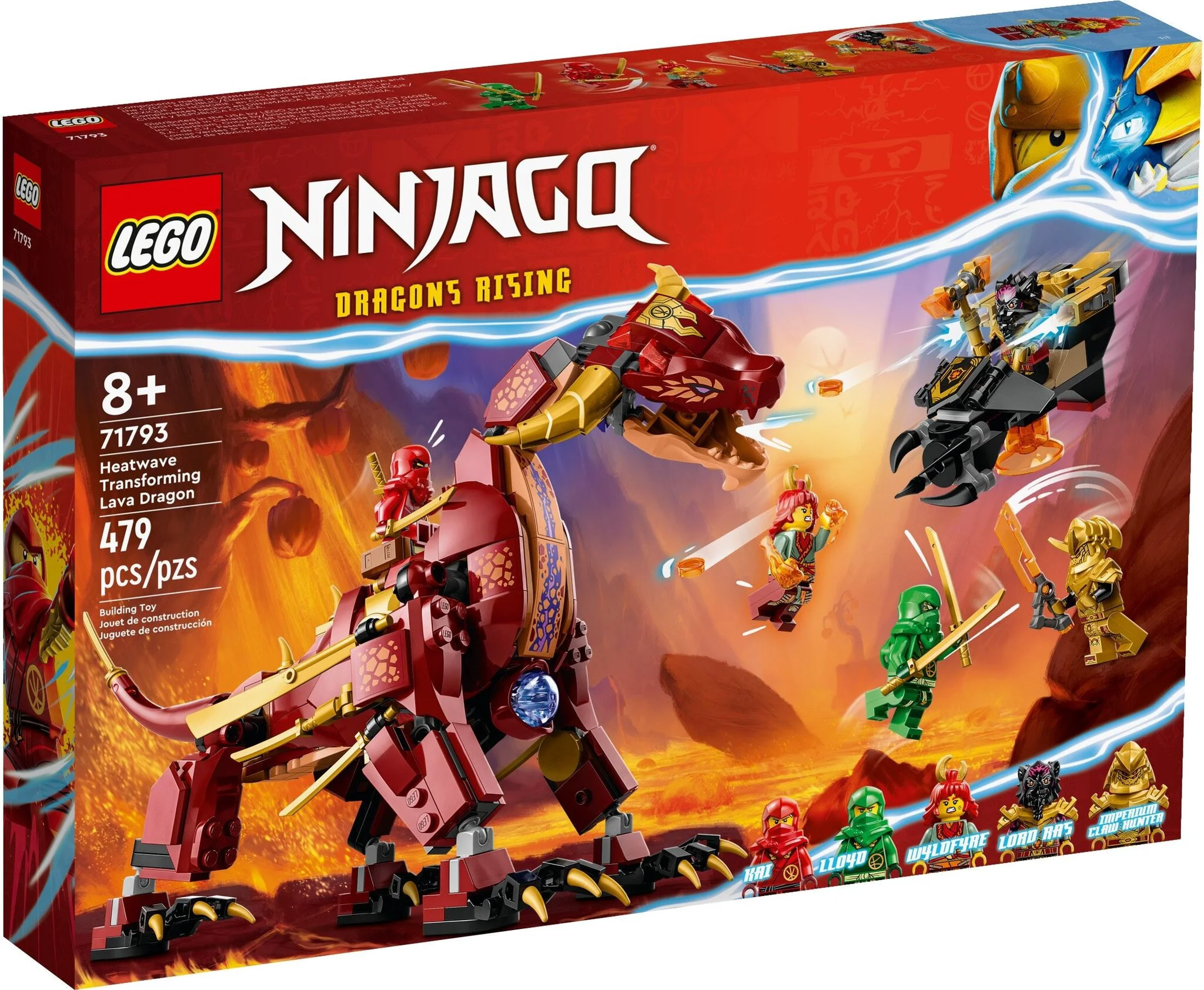 Конструктор LEGO Ниндзяго Лавовый дракон-трансформер 71793 - ForteMarket Конструктор LEGO Ниндзяго Лавовый дракон-трансформер 71793 купить,0