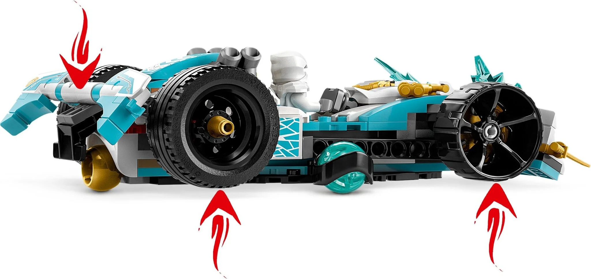 Конструктор LEGO Ниндзяго Гоночная машина Сила Дракона Зейна Кружитцу 71791 - ForteMarket Конструктор LEGO Ниндзяго Гоночная машина Сила Дракона Зейна Кружитцу 71791 купить,0