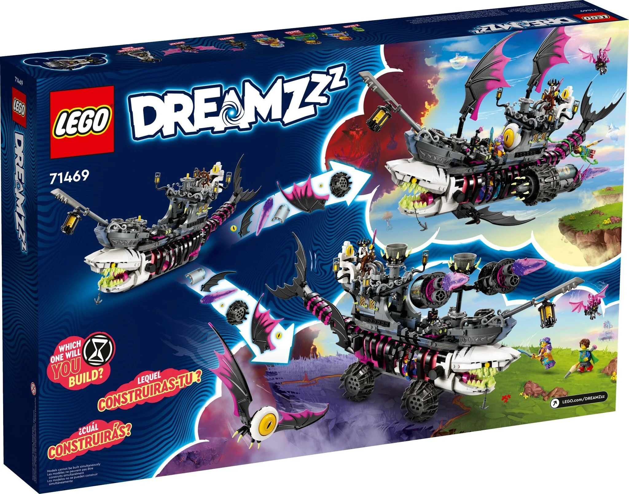 Конструктор LEGO DREAMZzz Кошмарный корабль-акула 71469 